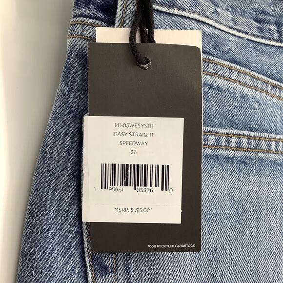 NEW! RE/DONE Levi's Easy Straight Size 26 Speedway jeans $315 msrp G17-13 - Picture 6 of 9